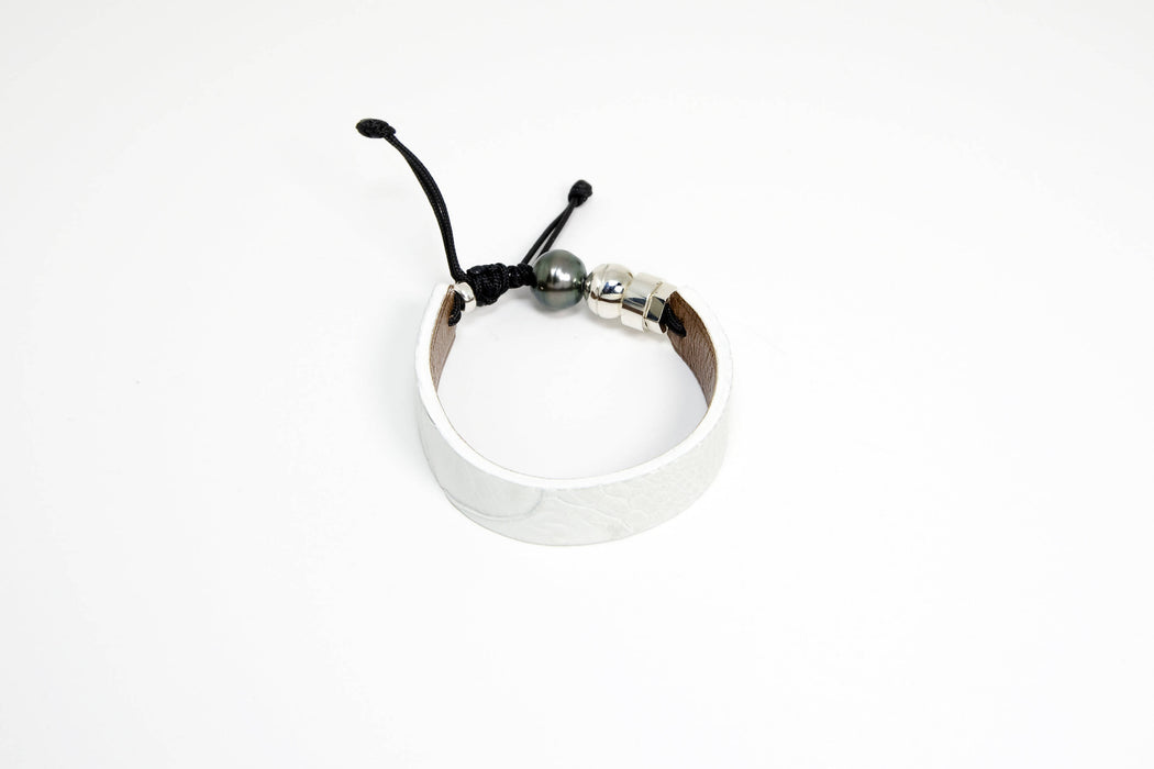 Bracelets en cuir d'autruche