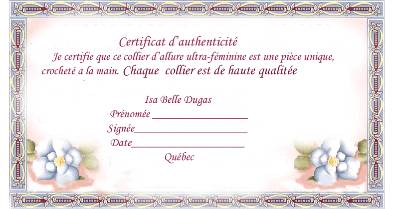 Collier de perles nicolette