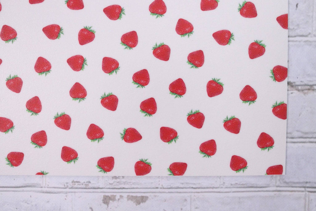 Napperon de vinyle - fraise / strawberry