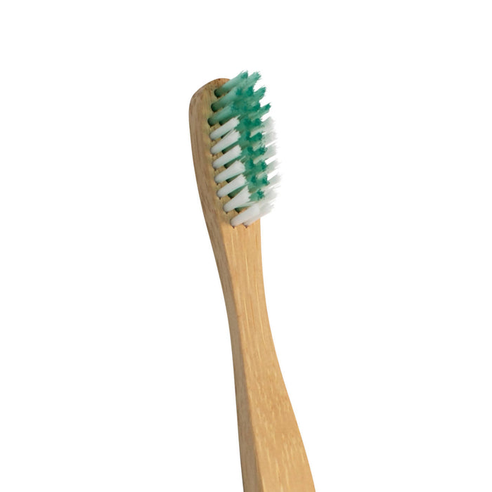 Paquet de 4 brosses à dents en bambou adultes souples - certifiées f.s.c. + p.e.t.a. végane + sans cruauté, biodégradable