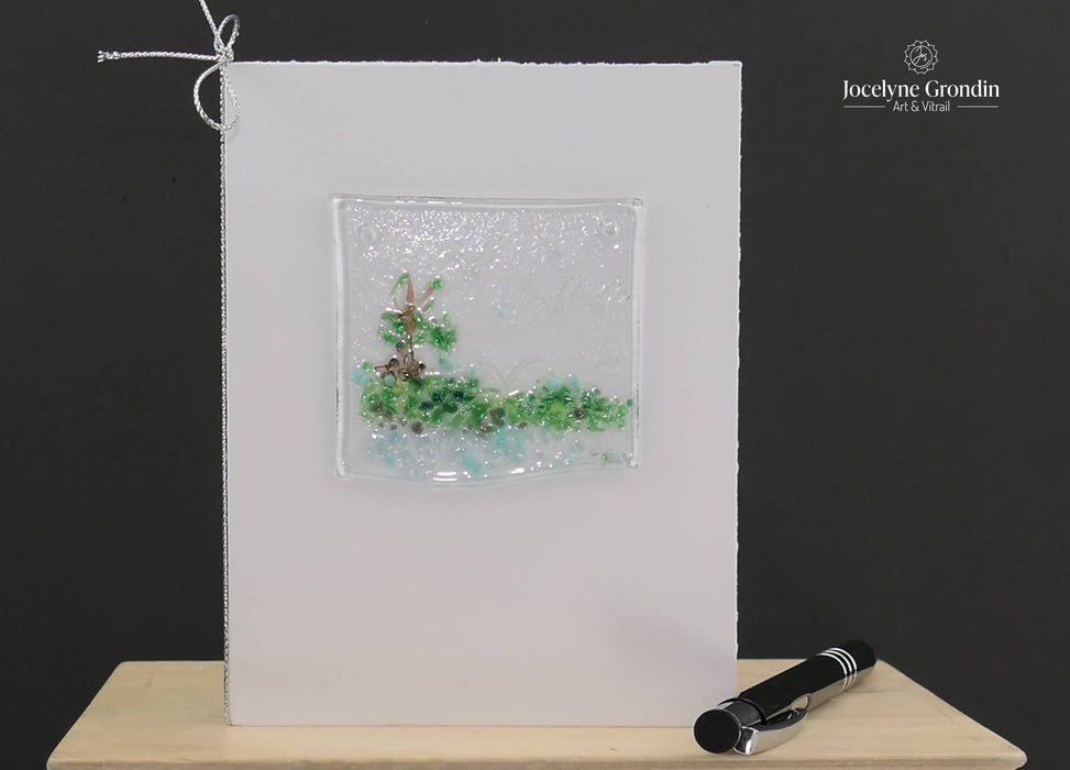 Attrape-soleil "l'île aux sternes" sur une carte de voeux