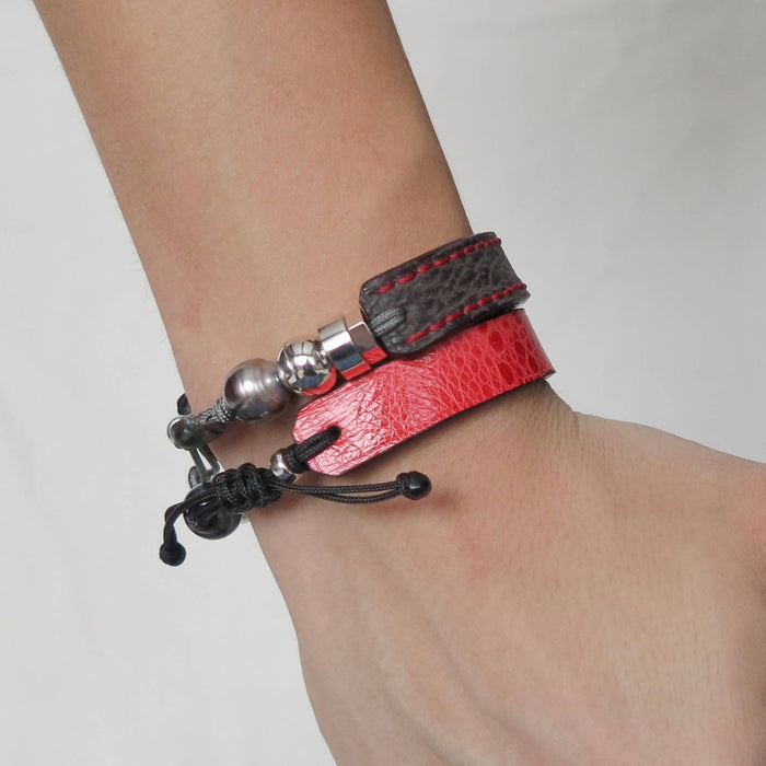 Bracelets en cuir de crapaud marin