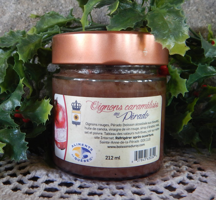 Oignons caramélisés au pérado