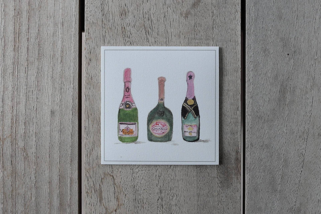 Collection champagne rosé - sous-verres de vinyle (4) / vinyl coasters (4) - champagne rosé 2