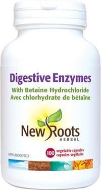Enzymes Digestives 100 capsules -New Roots Herbal -Gagné en Santé