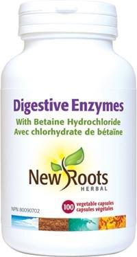 Enzymes Digestives 100 capsules -New Roots Herbal -Gagné en Santé