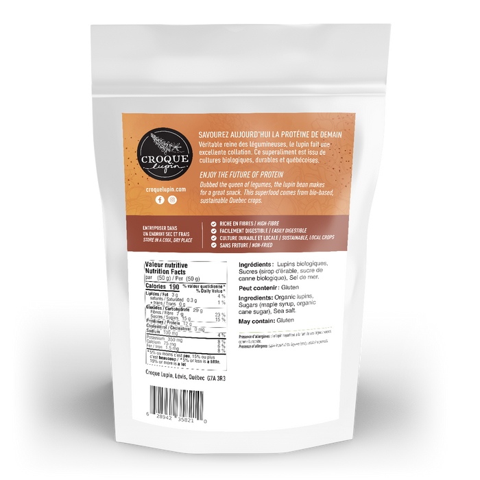 Lupins rôtispraline à l’érable