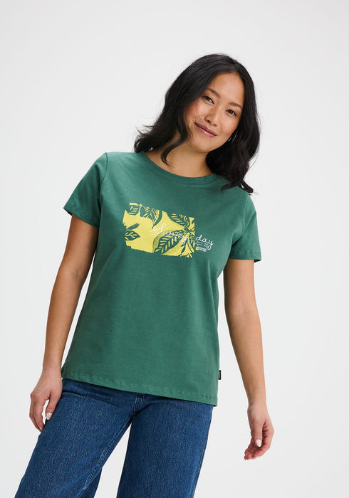 Sunny day - t-shirt à col rond vert