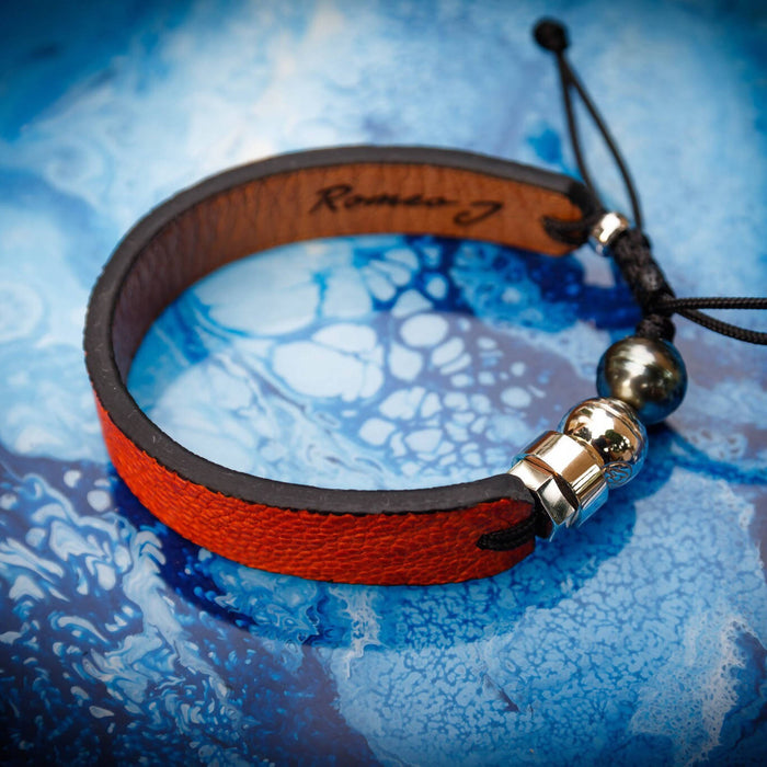 Bracelets en cuir d'autruche