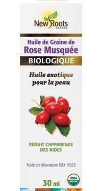 Huile de graines de Rose Musquée -New Roots Herbal -Gagné en Santé