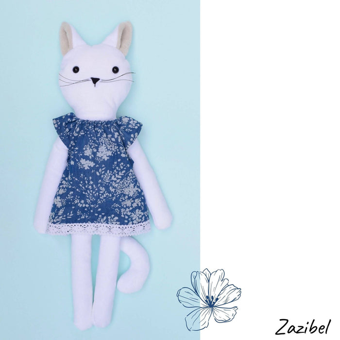 Chat, poupée de chiffon