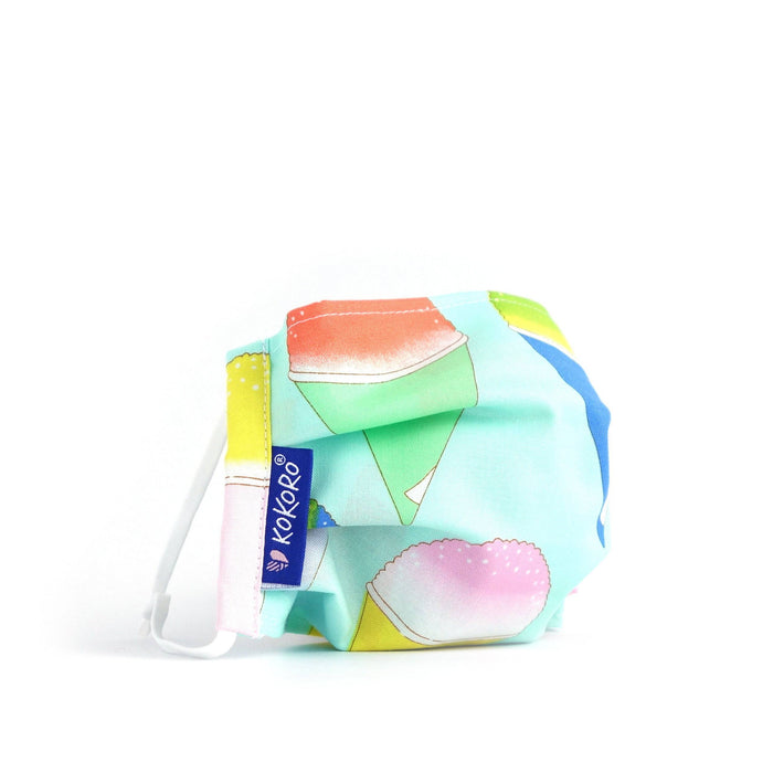 Masque réutilisable - coton, bleu turquoise - pour adultes