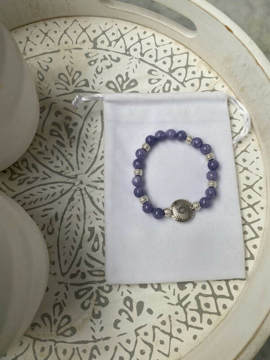 Bracelet de quartz mauve