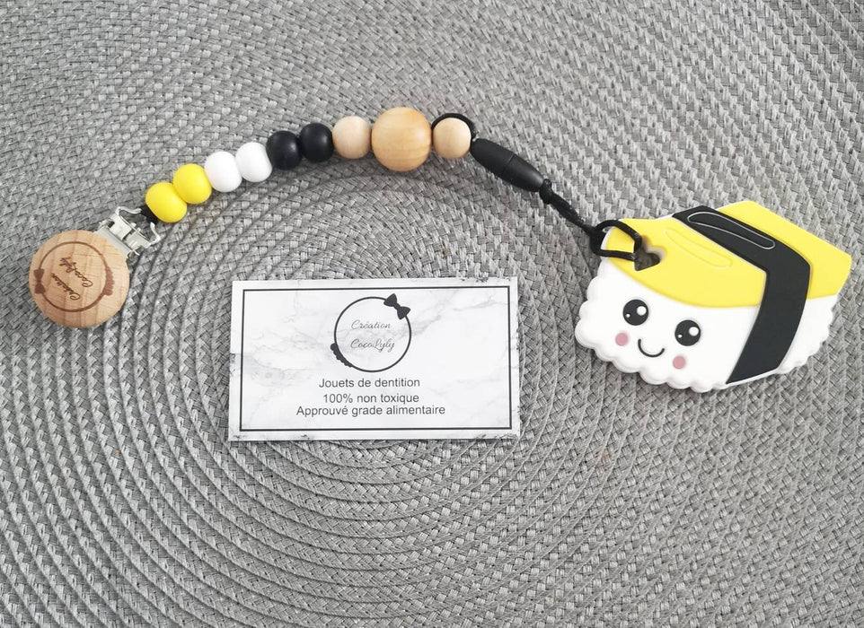 Duo attache suce et jouet sushi omelette