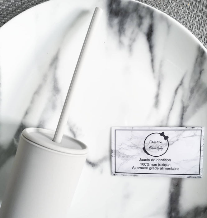 Gobelets en silicone avec paille et couvercle