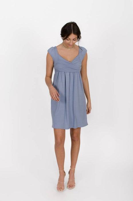 Robe aliénor bleu azur