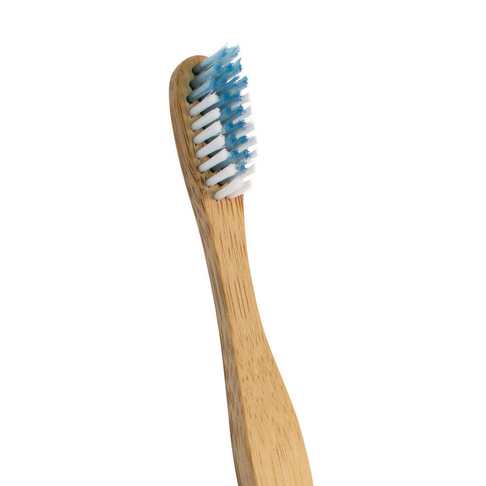 Paquet de 4 brosses à dents en bambou adultes souples - certifiées f.s.c. + p.e.t.a. végane + sans cruauté, biodégradable