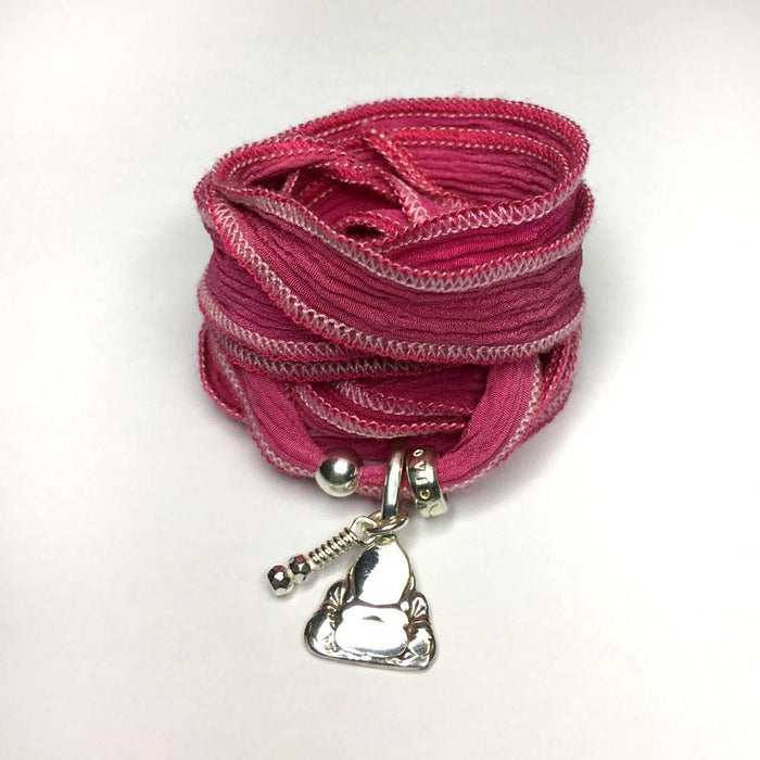 Bracelet soie bouddha