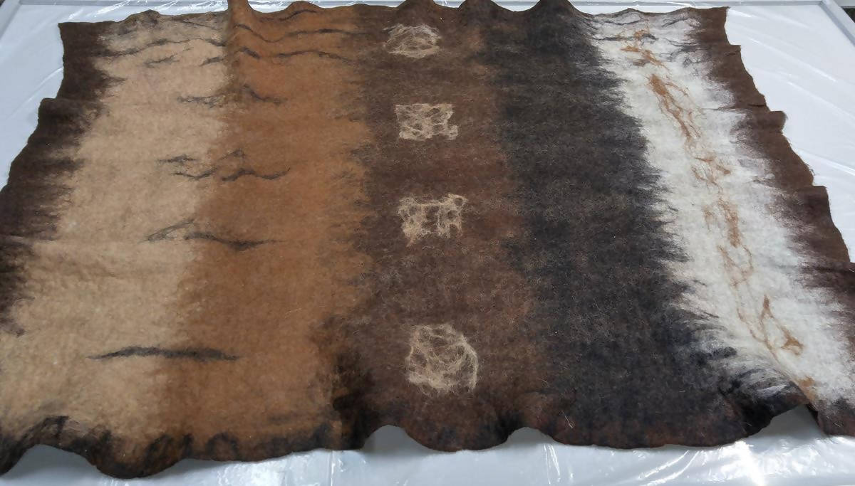 Jeté / couverture écologique naturelle et hypoallergénique : 100% alpaga