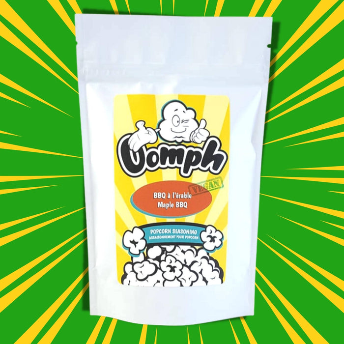 Bbq à l'érable végétalien - assaisonnement naturel pour popcorn - oomph