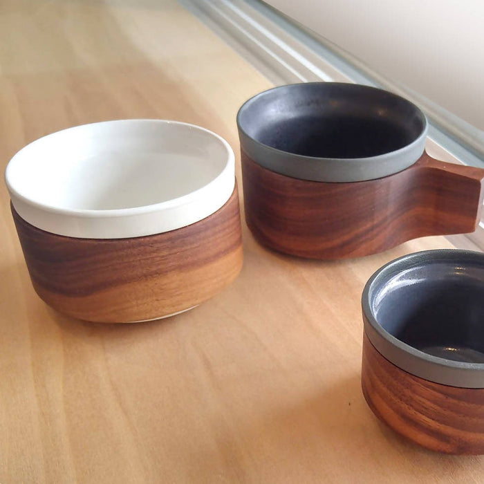 Tasse à café cappuccino en bois bu