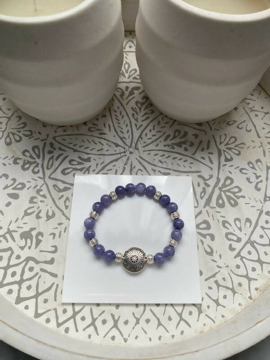 Bracelet de quartz mauve
