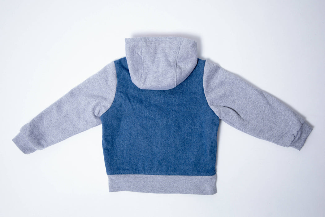 Manteau sacha / rayé orange