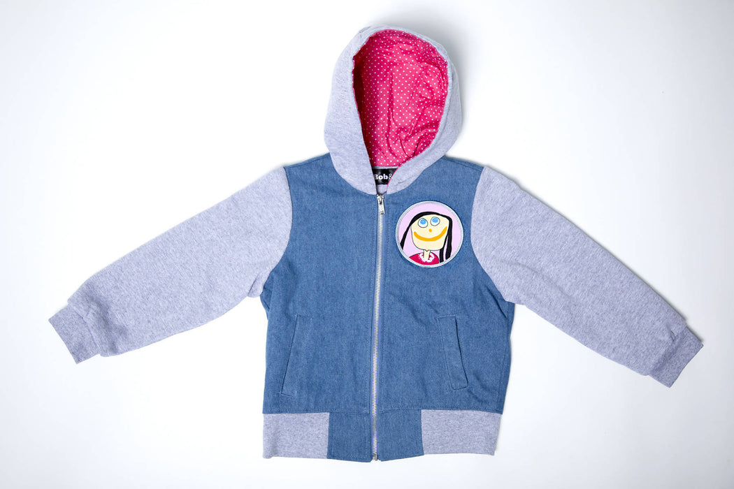 Manteau sara / petits pois rose