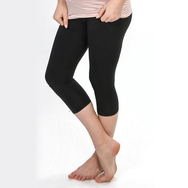 Legging 3/4 de maternité - noir