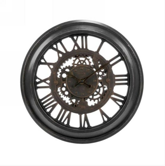 Horloge noire et cuivre