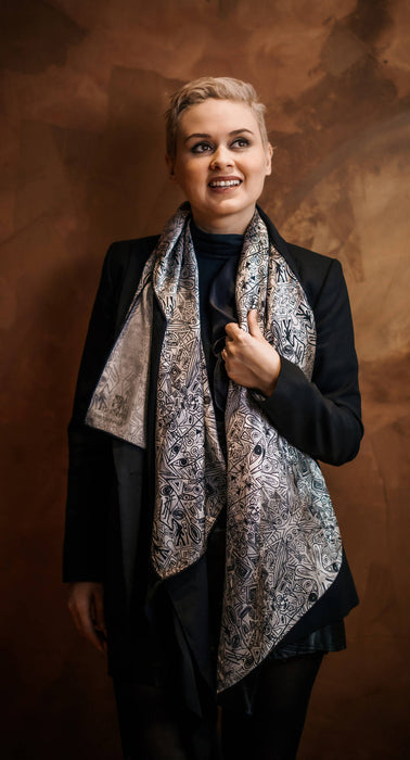 Foulard en soie | art par jb