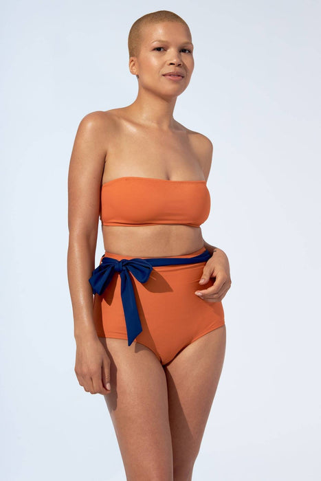 Marina - haut de bikini en orange