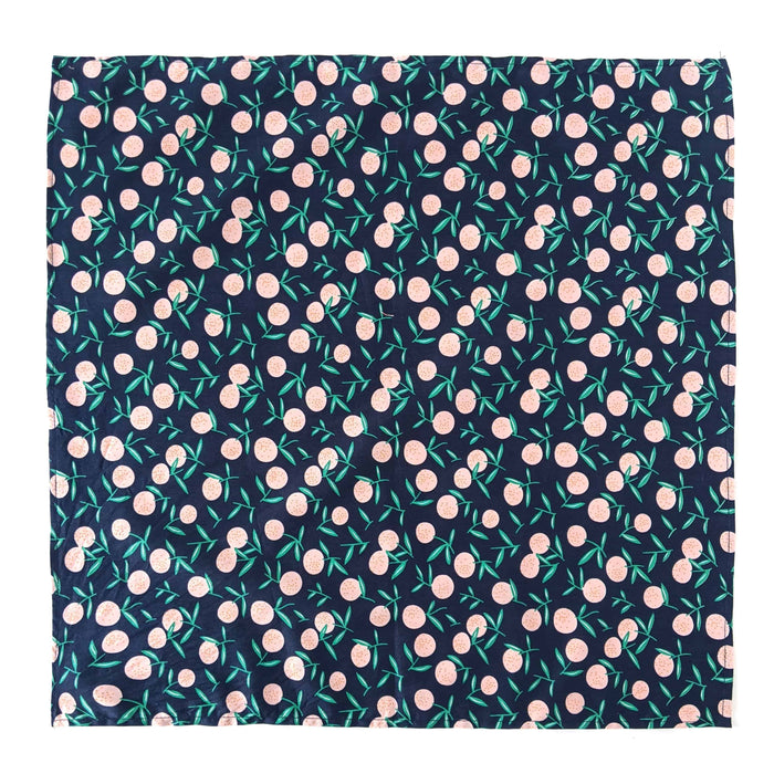 Furoshiki - emballage réutilisable - coton, bleu marin