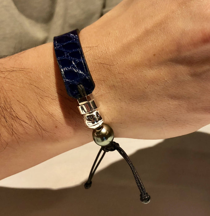 Bracelets en cuir de crocodile