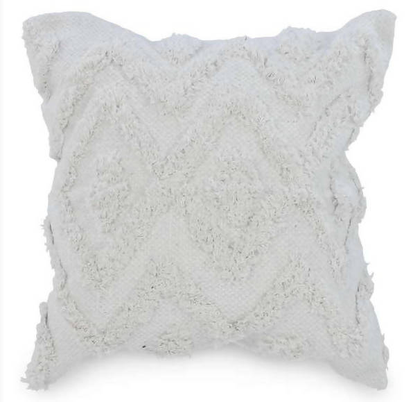 Coussin blanc motif