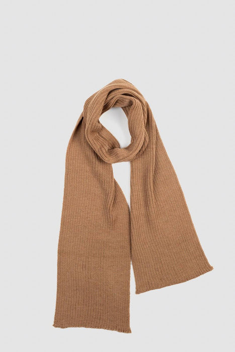 Écharpe 100% laine mérinos, camel