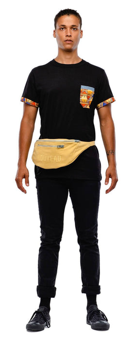 Sac banane moleskine jaune