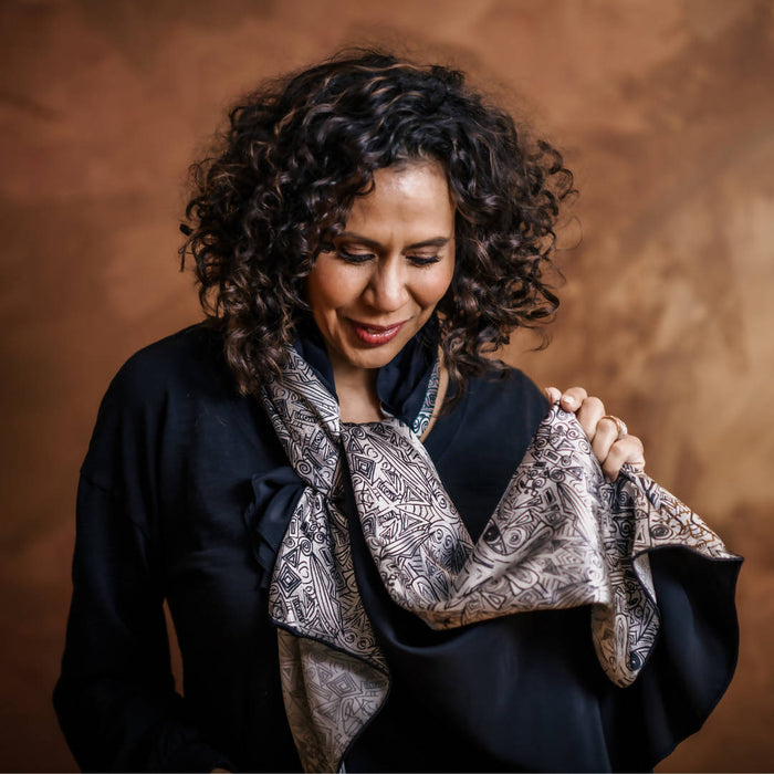 Foulard en soie | art par jb