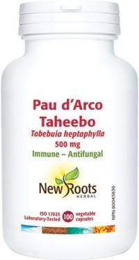 Pau D'Arco Taheebo 500 mg - Capsules -New Roots Herbal -Gagné en Santé