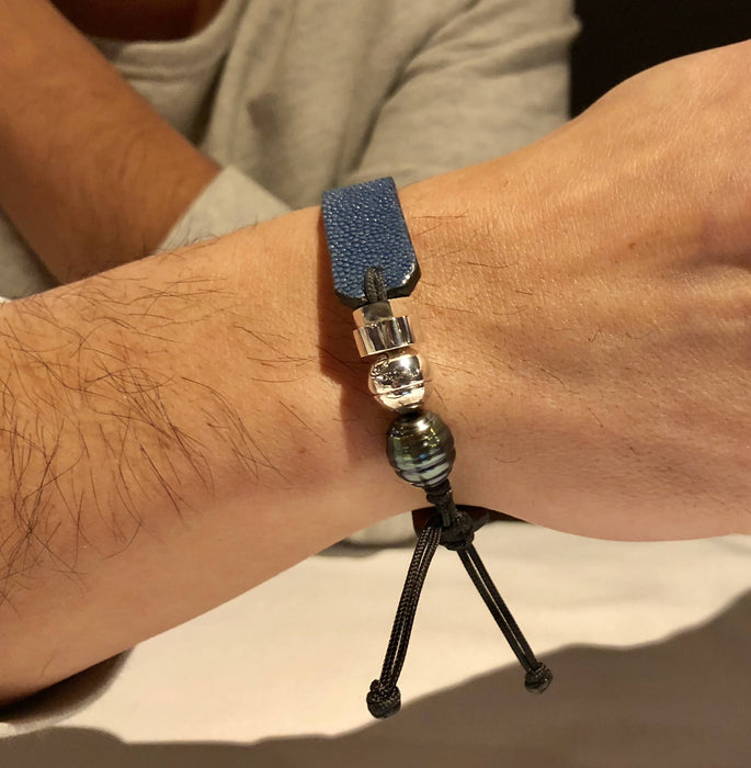 Bracelets en cuir de raie / galuchat