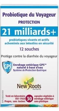 Probiotique du Voyageur -New Roots Herbal -Gagné en Santé