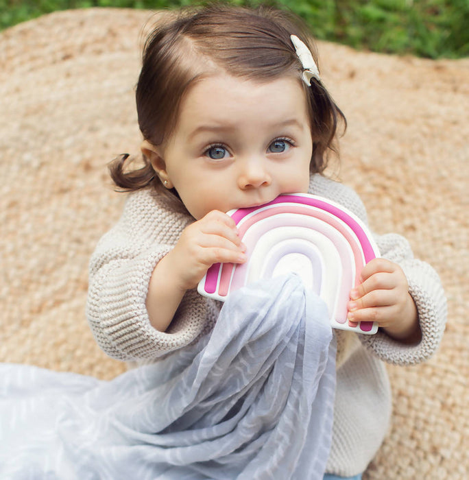 Jouet pour doudou arc-en-ciel: rose *livraison gratuite*