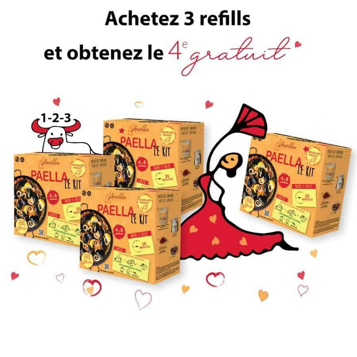 3 refills et obtenez le 4e gratuit - poulet (4 à 8 portions)