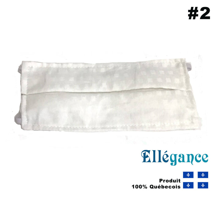 Masque de protection en tissu blanc - #2