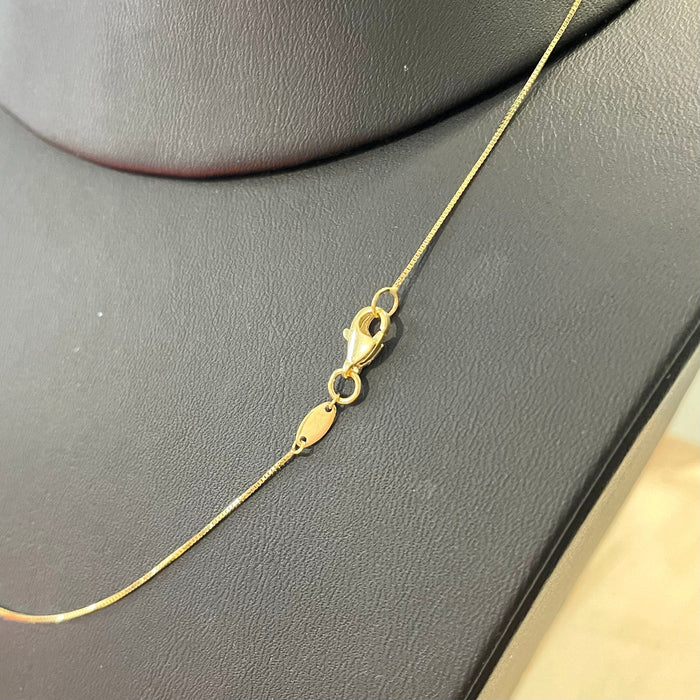 RPM Chaine vénitiennes - carré en or jaune ou blanc 10K 18 pouces