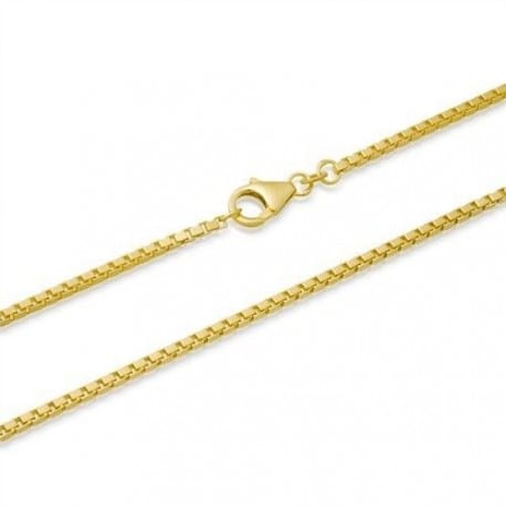 RPM Chaine vénitiennes - carré en or jaune ou blanc 10K 18 pouces