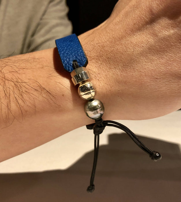 Bracelets en cuir d'autruche