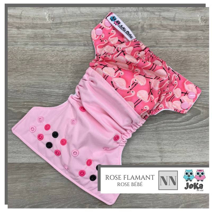 Couche lavable 2.0 rose flamant nouveau-né