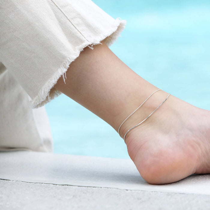 Chaîne de cheville paloma argent 925