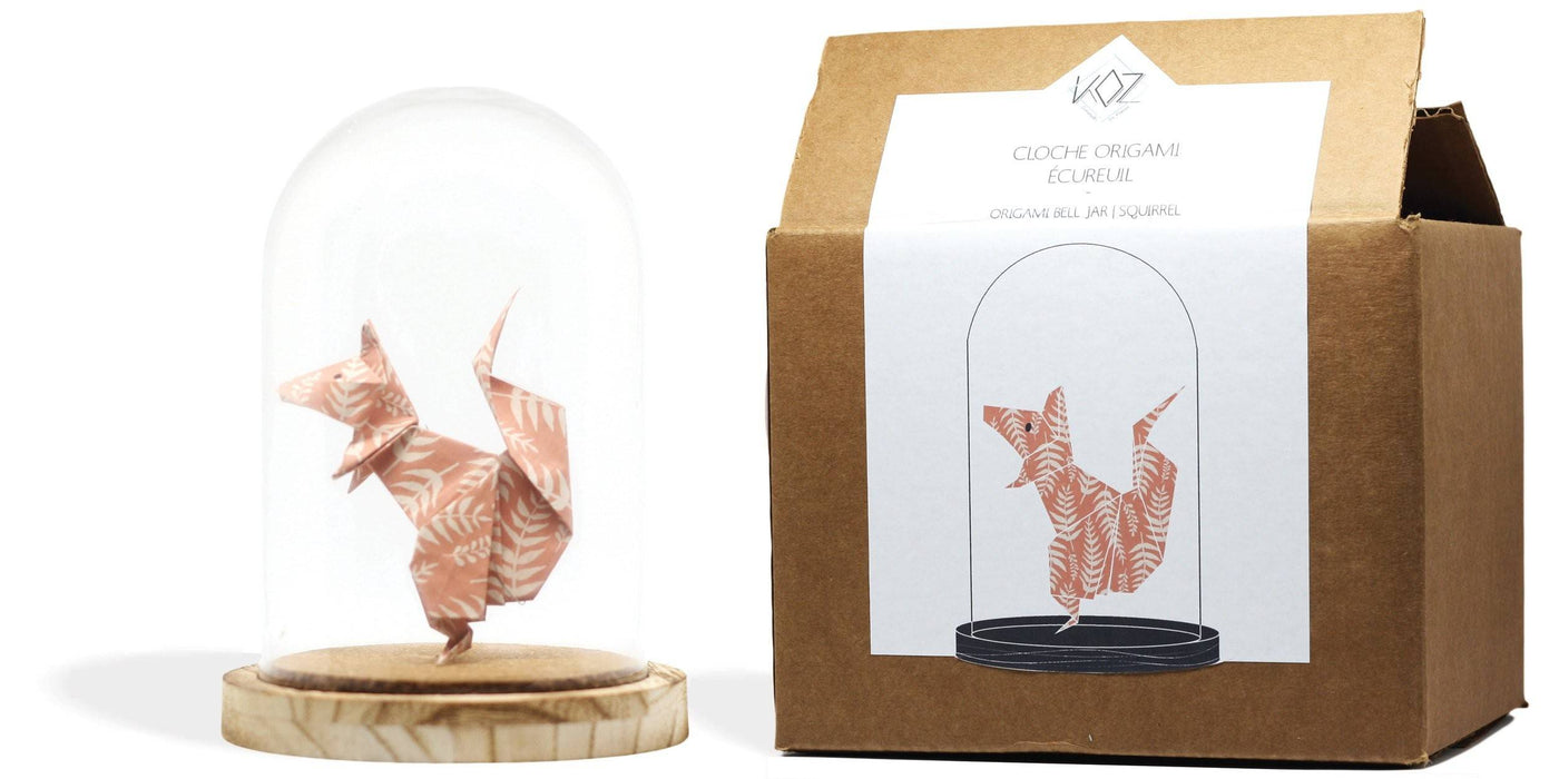 Cloche origami - écureuil